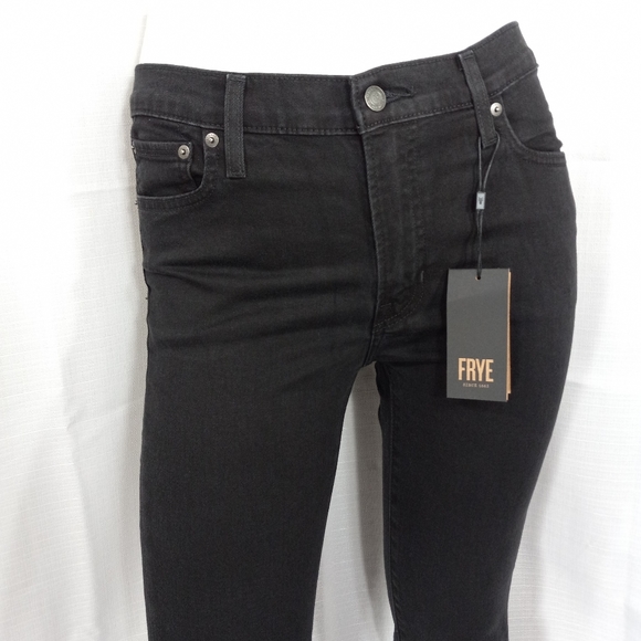FRYE Addie Mid-Rise Skinny Dark Black Jeans - Picture 7 of 7